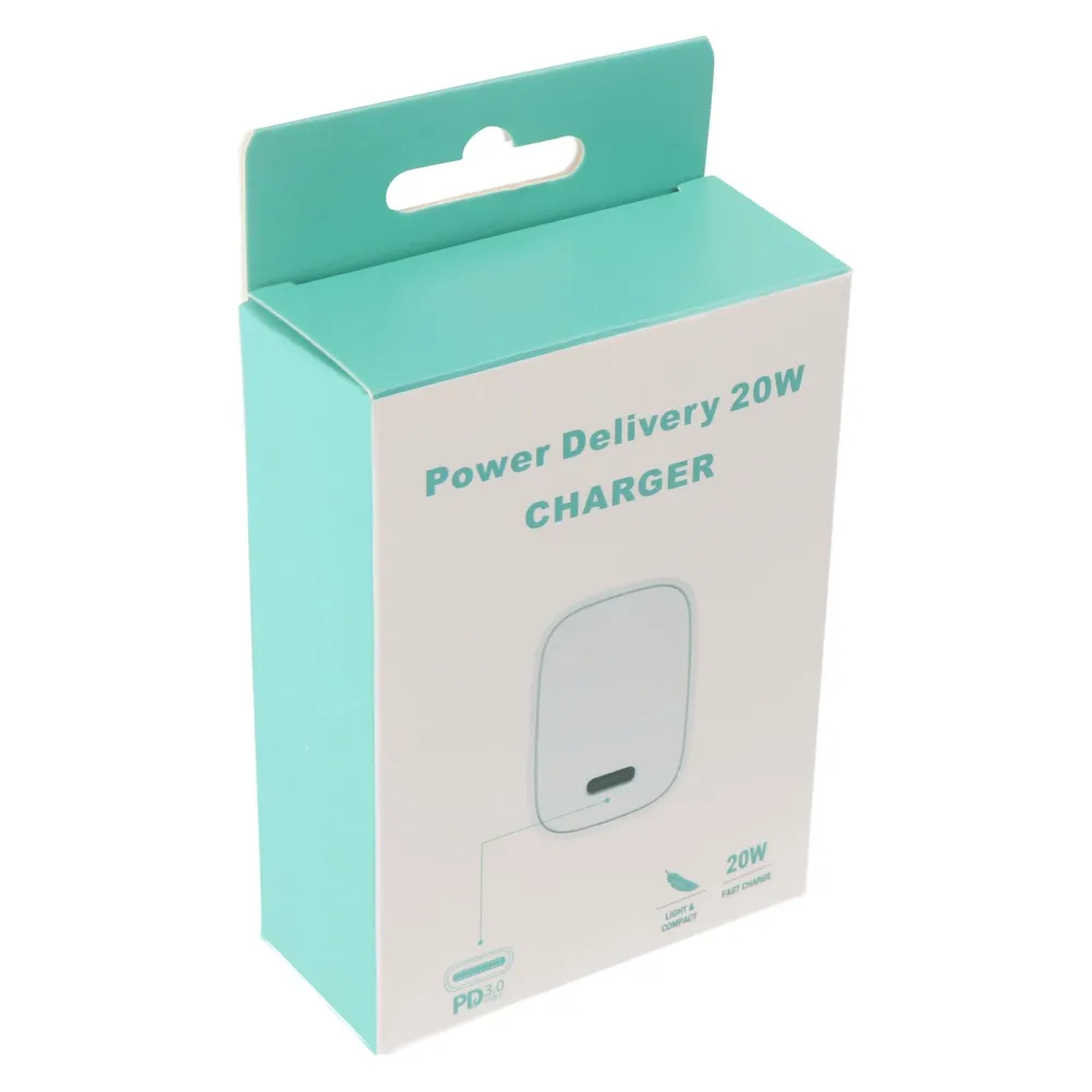 AccuCell USB-C Schnell-Ladegerät max. 20W, 5V, 9V oder 12 Volt, weiss