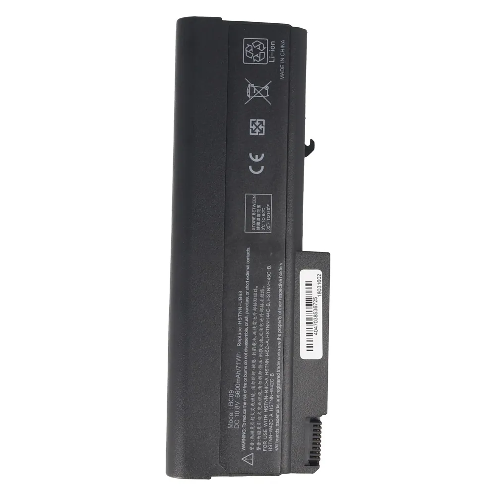 AccuCell Akku passend für HP Compaq 6730B, Li-Ion, 10,8V, 6600mAh, 71,3Wh, black