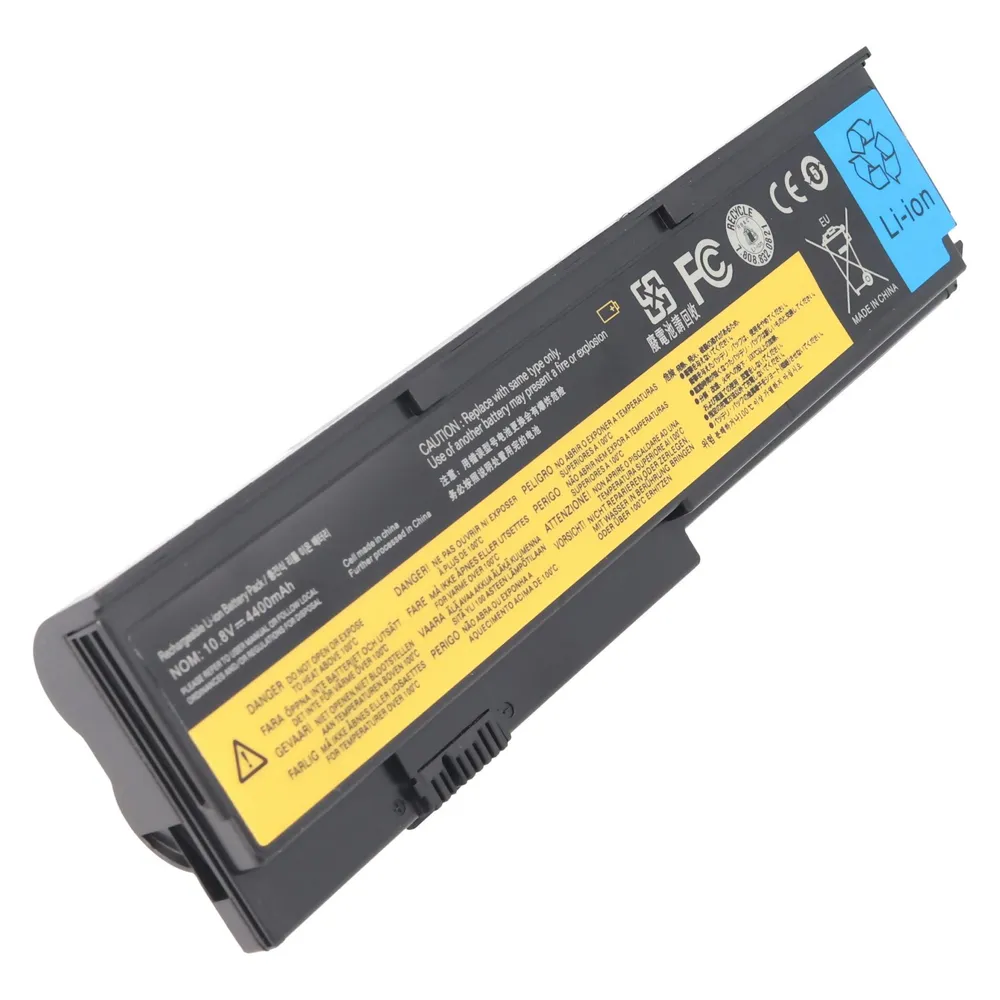 AccuCell Akku passend für Lenovo ThinkPad X200, Li-Ion, 10,8V, 4400mAh, 47,5Wh, black