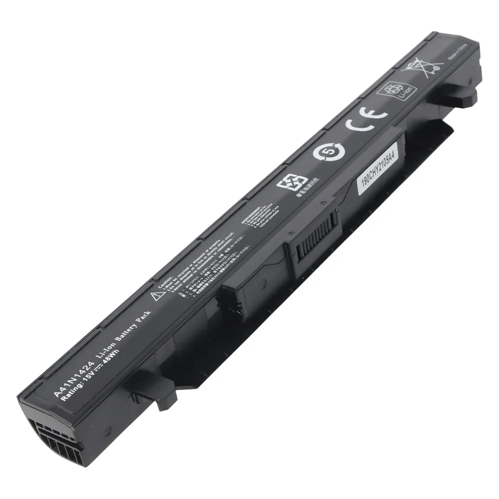 AccuCell Akku passend für ASUS GL552 A41N1424, ROG FX-PLUS, Li-Ion, 14,8V, 2800mAh, 41,4Wh