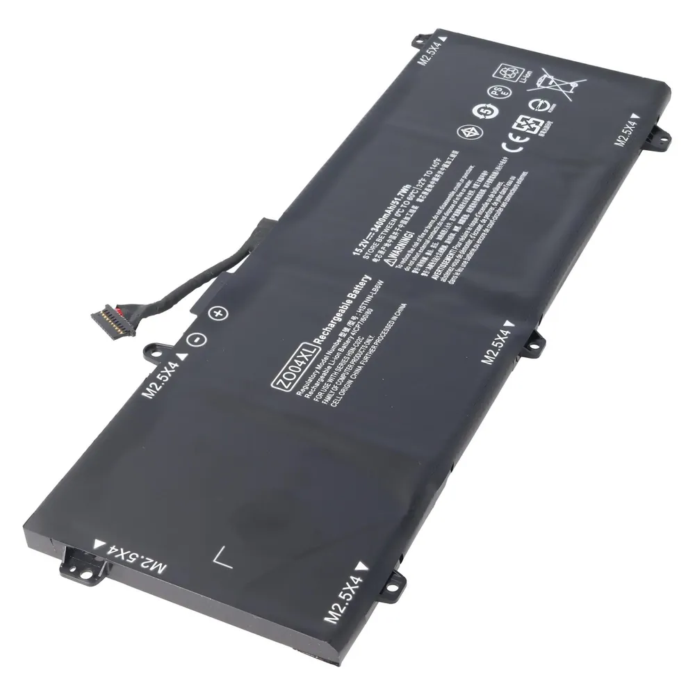 AccuCell Akku passend für HP ZBook Studio G3, Li-Polymer, 15,2V, 3400mAh, 51,7Wh, built-in ohne Werkzeug