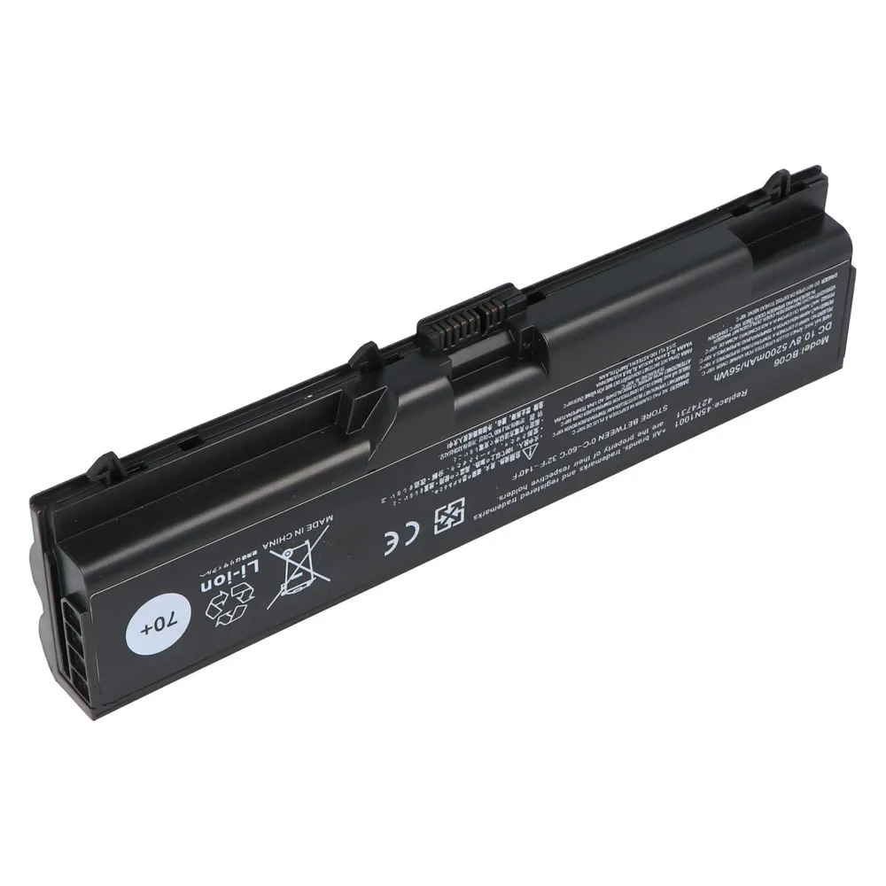 AccuCell Akku passend für Lenovo T430, L430, W530, Li-Ion, 10,8V, 5200mAh, 56,2Wh, black