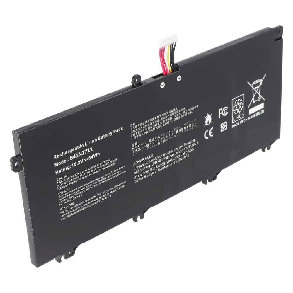 AccuCell Akku passend für ASUS FX503VM Li-Polymer 15,2V, 4240mAh, 64Wh schwarz