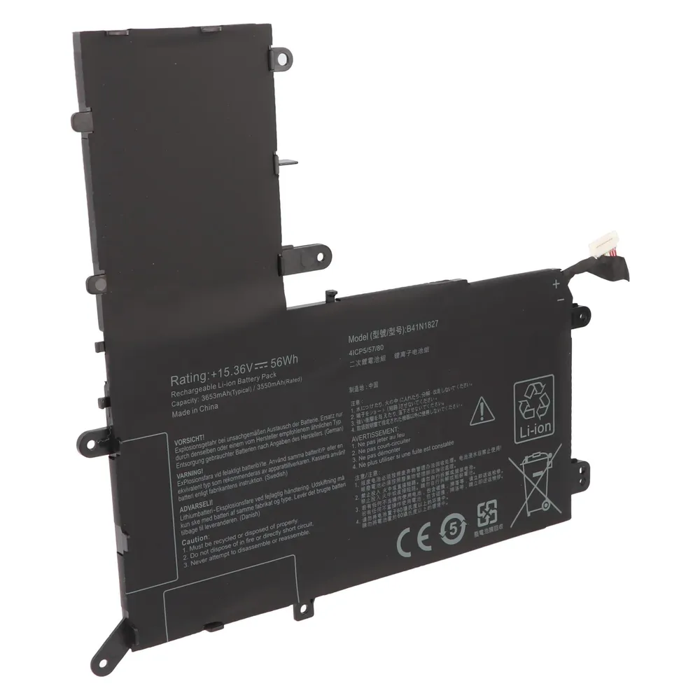 AccuCell Akku passend für ASUS ZenBook Flip 15 UX562FA, Li-Polymer, 15,36V, 3650mAh, 56Wh