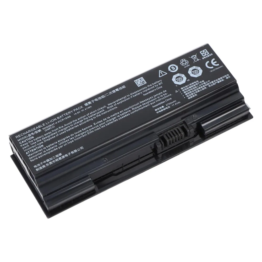 AccuCell Akku passend für Clevo NH50ED, NH55EDQ, Li-ion, 14,6V, 2750mAh, 41Wh