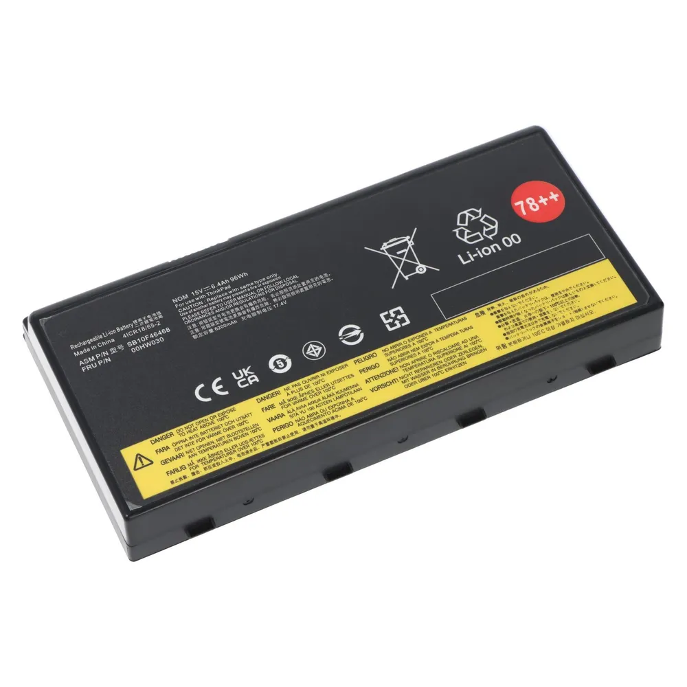 AccuCell Akku passend für Lenovo Thinkpad P70, Li-ion, 15V, 6400mAh, 96Wh