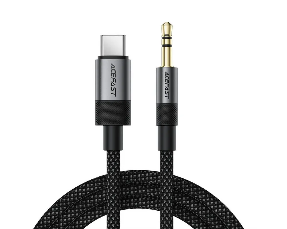 Acefast J11 Audio-Kabel, 3,5 mm Klinkenstecker, USB-C, 3,5 mm Klinke (100 cm), USB-C Audiokabel mit Digital Analog Wandlung