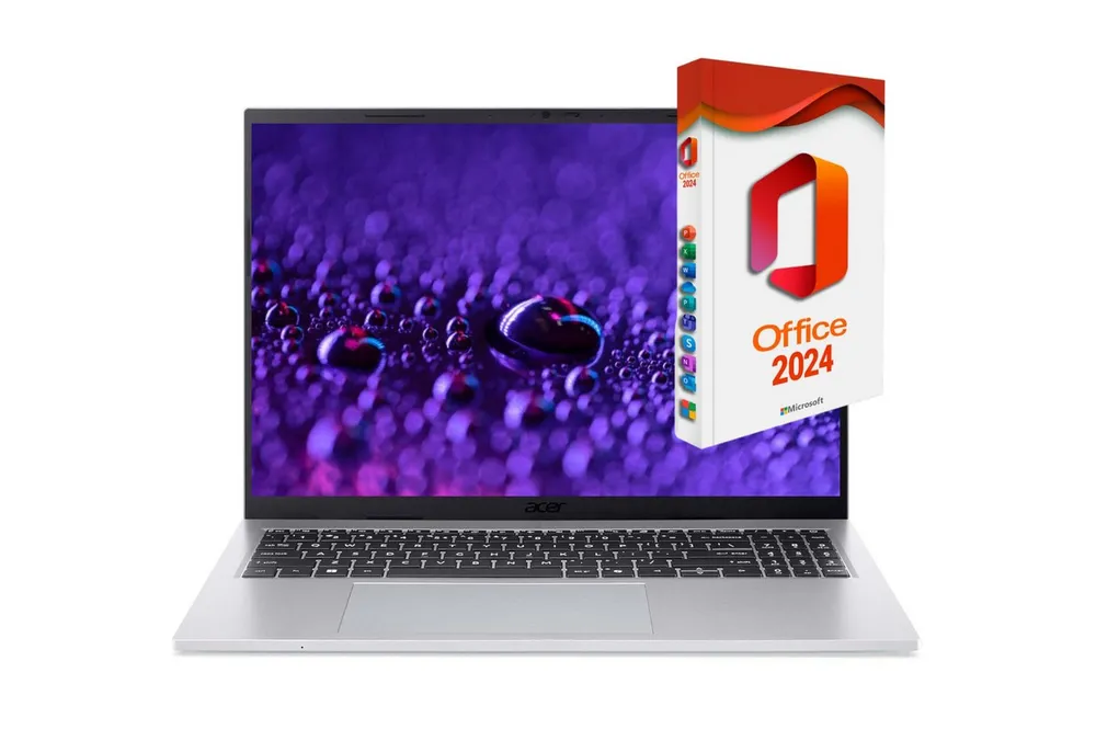 Acer Aspire Go 15 - Ryzen 7 Business-Notebook (AMD AMD Ryzen 7 5825U, AMD Graphics, 8 GB, 256 GB SSD, Windows 11 Pro und Microsoft Office 2024 Professional (Dauerversion)