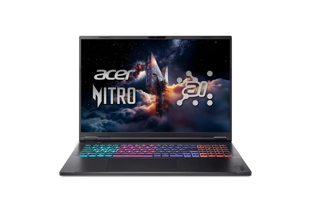 Acer Nitro 18 AI - 18" WQXGA - AMD Ryzen AI 7 350 - GeForce RTX 5070 Ti Gaming-Notebook (45,72 cm/18 Zoll, AMD Ryzen™ AI 7 350, GeForce RTX™ 5070 Ti, 8 GB, 250 GB SSD)