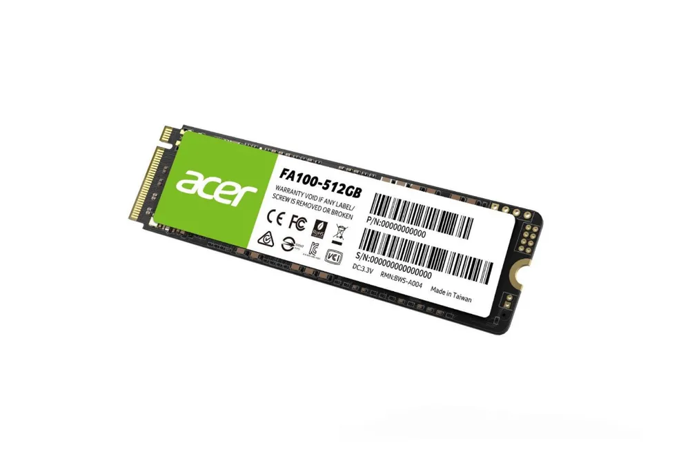 Acer FA100 SSD 512 GB M.2 PCIe Gen3 NVMe