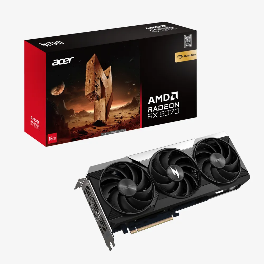Grafikkarte Acer Nitro Radeon RX 9070 OC 16GB GDDR6 2,3 GHz Grafikkarte Acer Nitro Radeon RX 9070 OC 16GB GDDR6 2,3 GHz