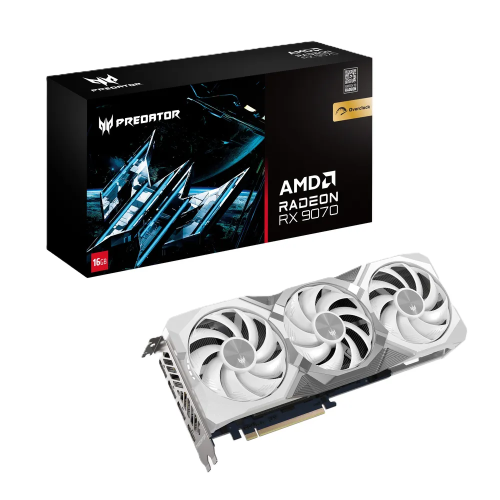 Grafikkarte Acer Predator BiFrost Radeon RX 9070 OC 16GB GDDR6 White Edition