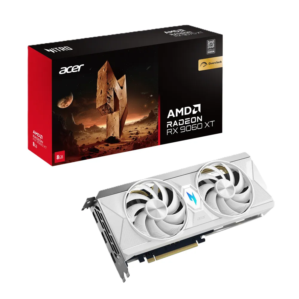 Grafikkarte Acer Nitro Radeon RX 9060 XT OC 8GB GDDR6 White Edition