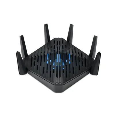 Acer Predator Connect WiFi 6E Router AX7800 Kabelloses Gigabit-Ethernet, Tri-Band, 2,4/5/6 GHz, Schwarz