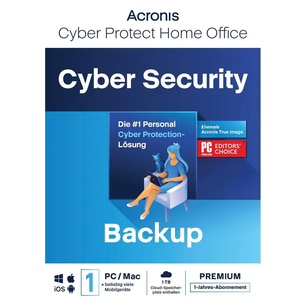 Acronis Cyber Protect Home Office Premium - Subscription licence (1 year) - 1 computer