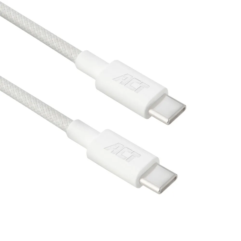 USB-C zu USB-C Kabel ACT 60W 1m Weiß