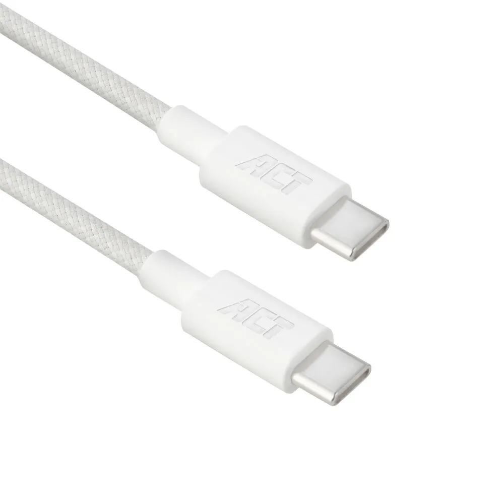 USB-C zu USB-C Kabel ACT 240W 2 Meter weiß