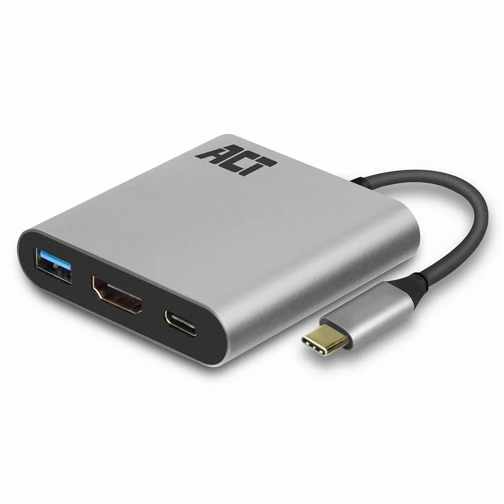 ACT USB-C-auf-USB- und HDMI-Adapter mit Power Delivery