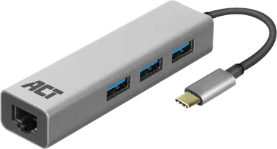 ACT USB-C 3-Ports Hub mit Ethernet