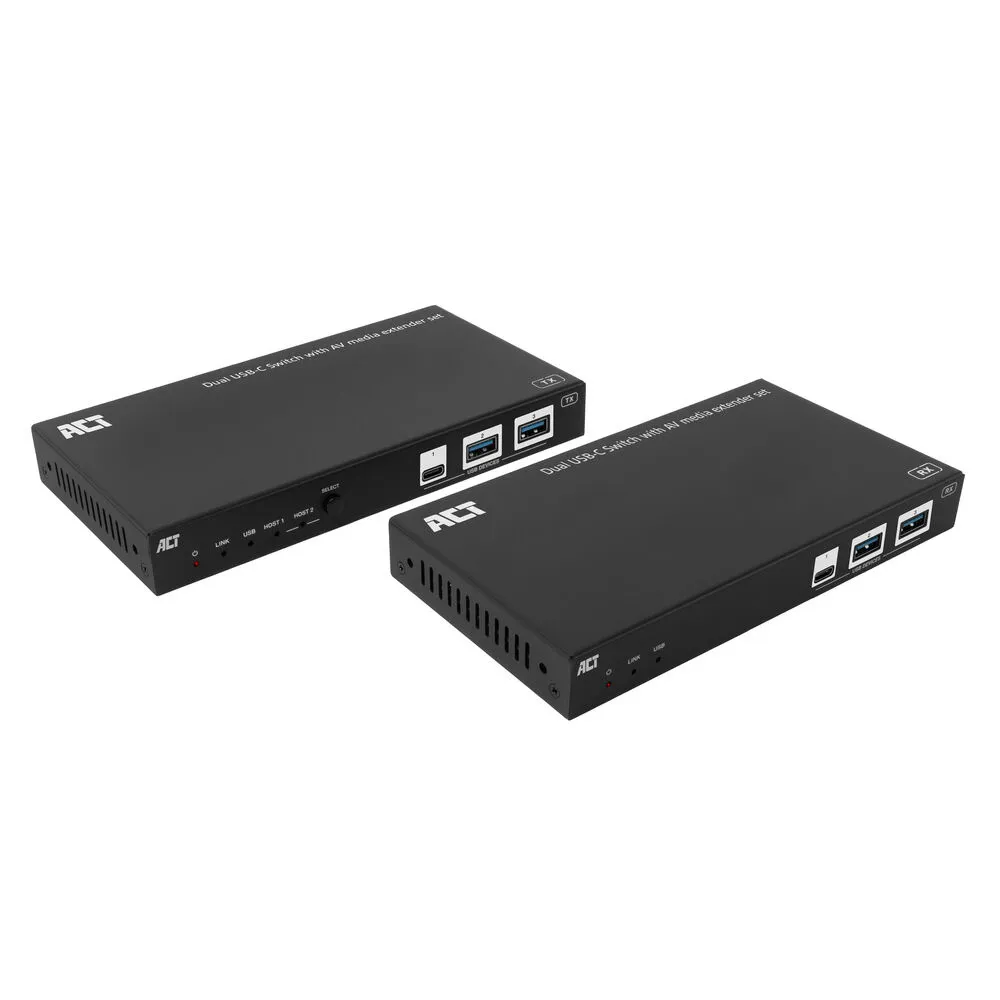 Set AV-Verlängerer USB-C HDBaseT ACT AC7110 4K 100 Meter
