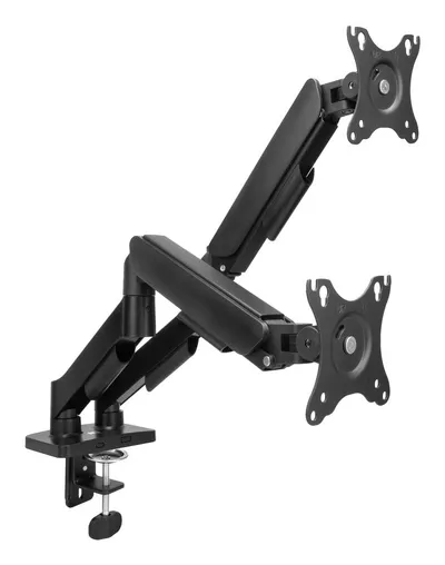 ACT AC8314 Monitorarm Tischhalterung 2 Monitore 17 bis 35 Zoll VESA 75x75 bis 100x100 Max 18 kg