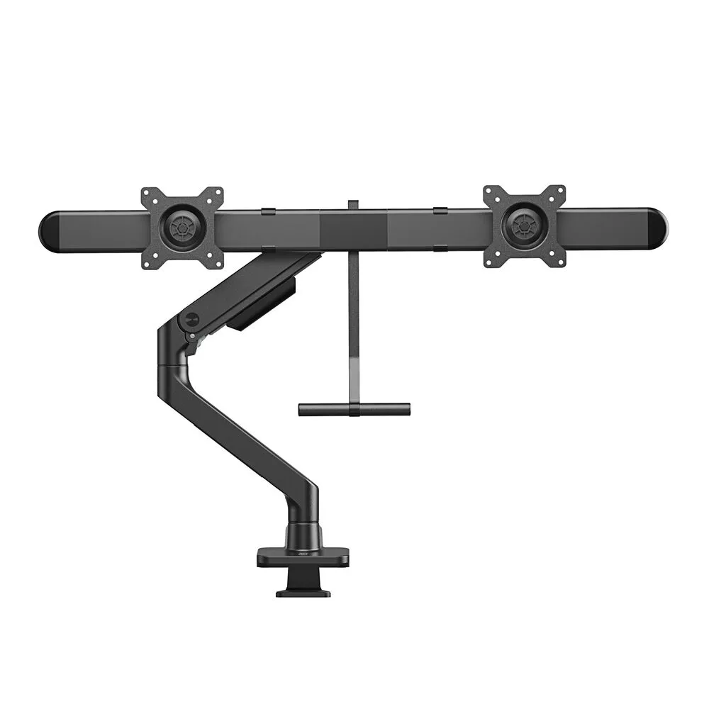 ACT AC8344 Monitorhalterung 32 Zoll mit Gasdruckfeder und Tragleiste für 2 Monitore