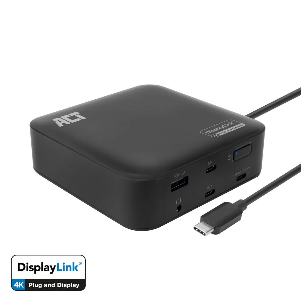 ACT USB-C Dual 4K Monitor DisplayLink Dockingstation
