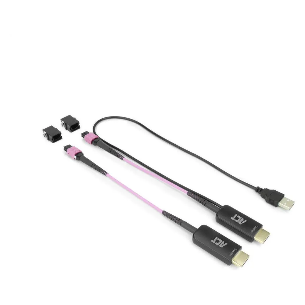 ACT HDMI to MTP/MPO adapter set to extend an HDMI connection up to 8K@60Hz (1.80 m