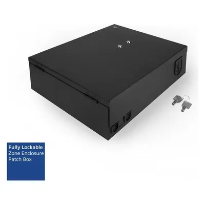 ACT Lockable zone enclosure patch box 8 slots for fiber and copper