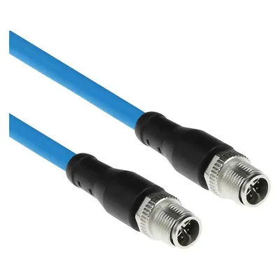 ACT Industrial 1.50 meters Sensor cable M12X 8-pin male to M12X 8-pin male, Superflex SF/UTP TPE cable