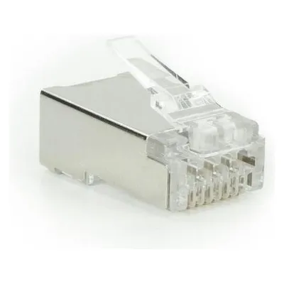 ACT CAT6A pass-through shielded modular RJ45 connector