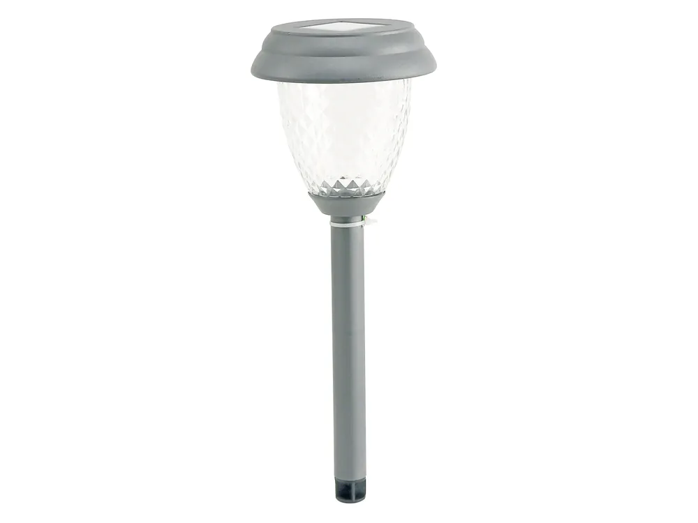 LED-Solargartenleuchte, silber, 41 cm