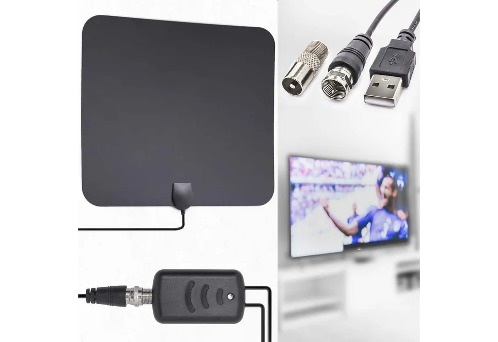Adapter Universe 1080p Verstärker DVB-T/T2 Antenne Super Flachantenne USB Full HD TV Flachantenne