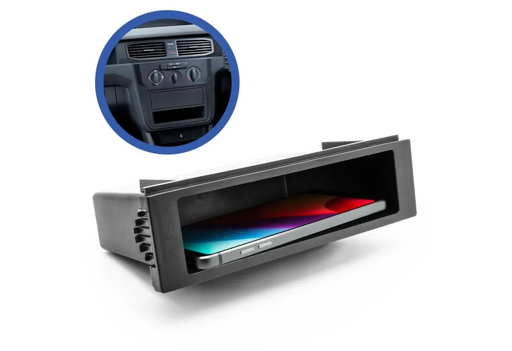 Adapter Universe Auto KFZ Radioblende Universell 1 DIN Ablagefach Radioschacht Autoradio