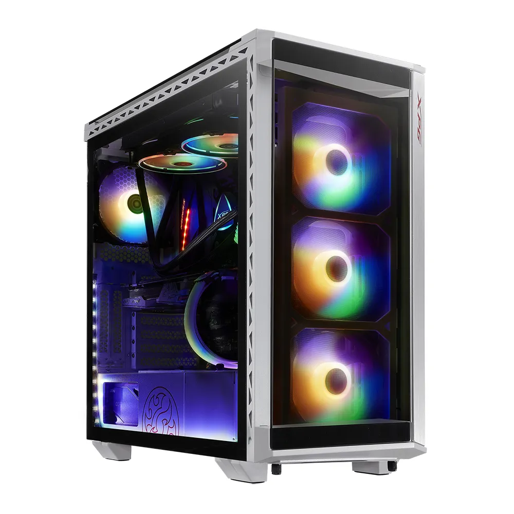 XPG BATTLECRUISER Midi Tower Schwarz, Weiß