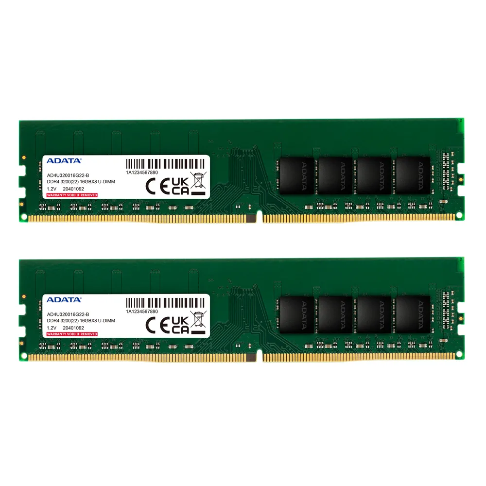 Arbeitsspeicher RAM ADATA AD4U320016G22-DTGN 32GB 2x16GB DDR4 3200MHz CL22 Grün