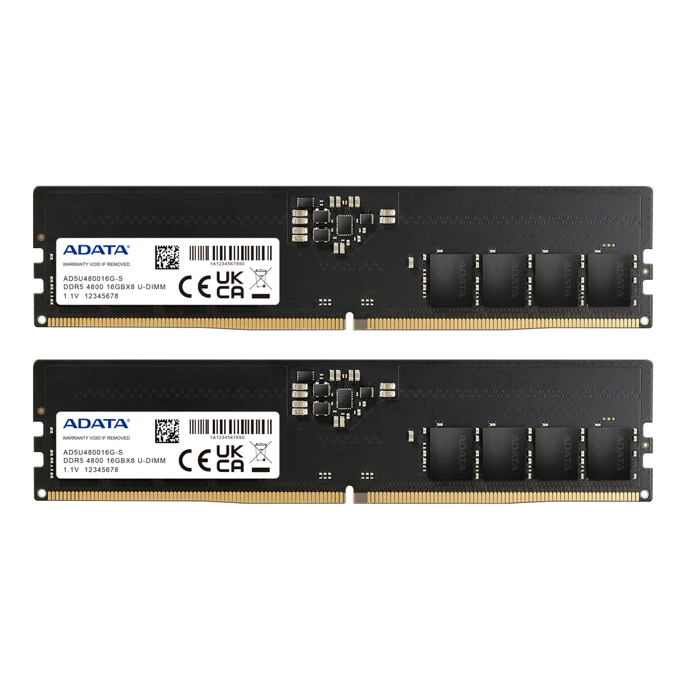 Arbeitsspeicher RAM ADATA AD5U480016G-DT 32GB 2x16GB DDR5 4800MHz CL40 ECC Schwarz