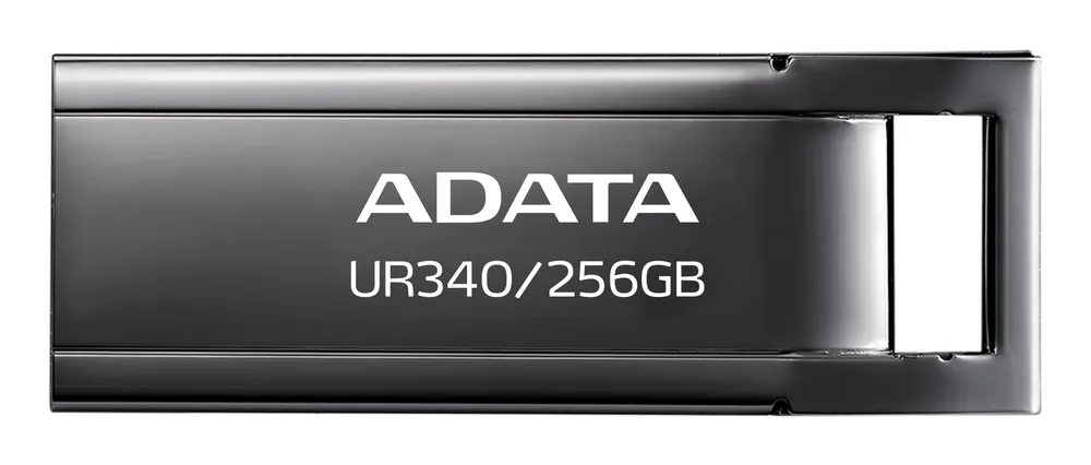 USB-Stick ADATA UR340 256 GB USB-A 3.2 Gen 1 schwarz ohne Kappe