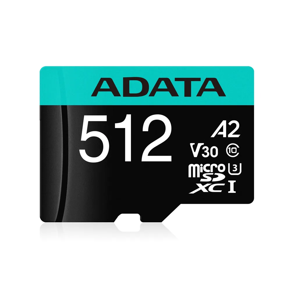 Speicherkarte ADATA Premier Pro 512 GB MicroSDXC Klasse 10 U3 V30