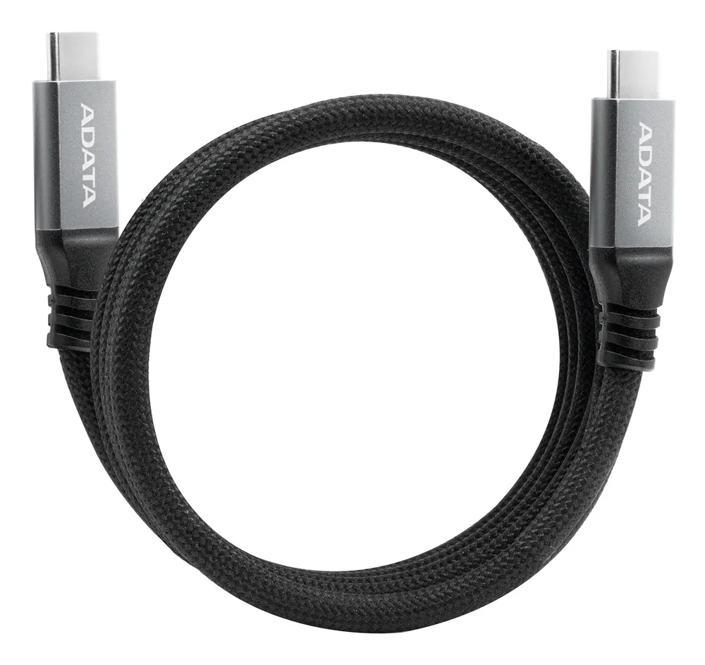 USB-C zu USB-C Kabel ADATA CACCU3-100W 1 m 10 Gbit/s Schwarz