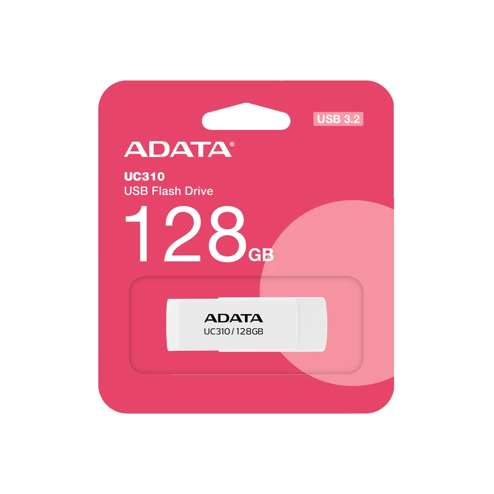 USB-Stick ADATA UC310 128 GB USB-A 3.2 Gen 1 drehbar weiß