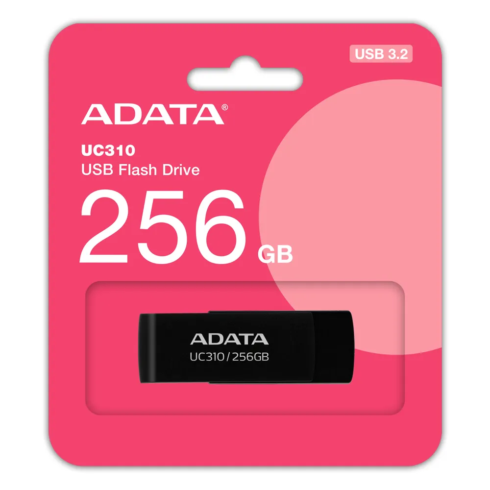 USB-Stick ADATA UC310 256 GB USB-A 3.2 Gen 1 drehbar schwarz