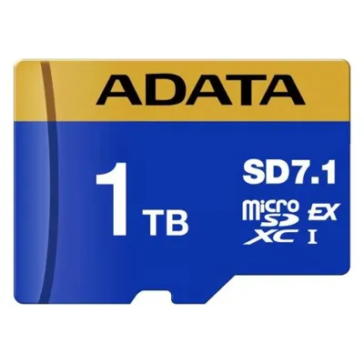 microSDXC Karte Adata UD1TEX3L1-C 1000GB UHS-I U3 V30 blau/gelb