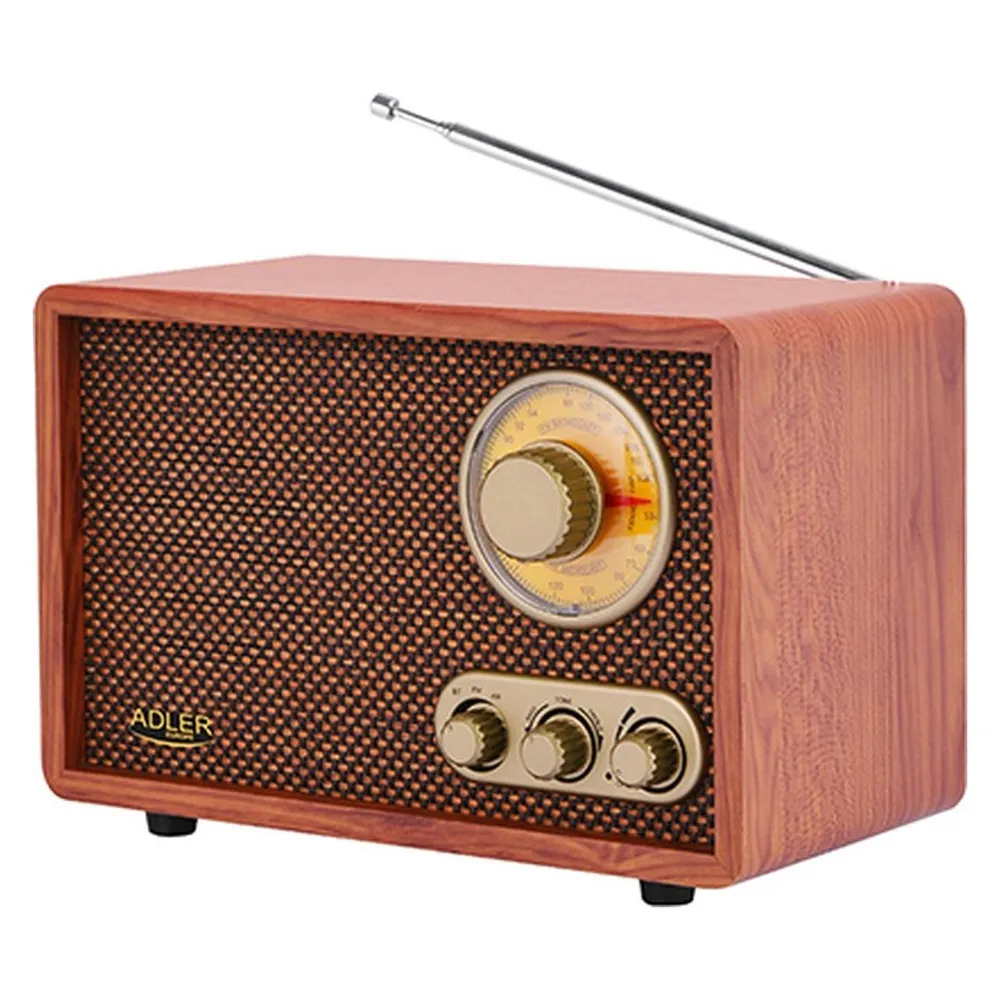 Tragbare Radio Adler AM/FM 10W Bluetooth Braun