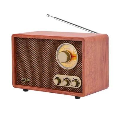 Tragbare Radio Adler AM/FM 10W Bluetooth Braun