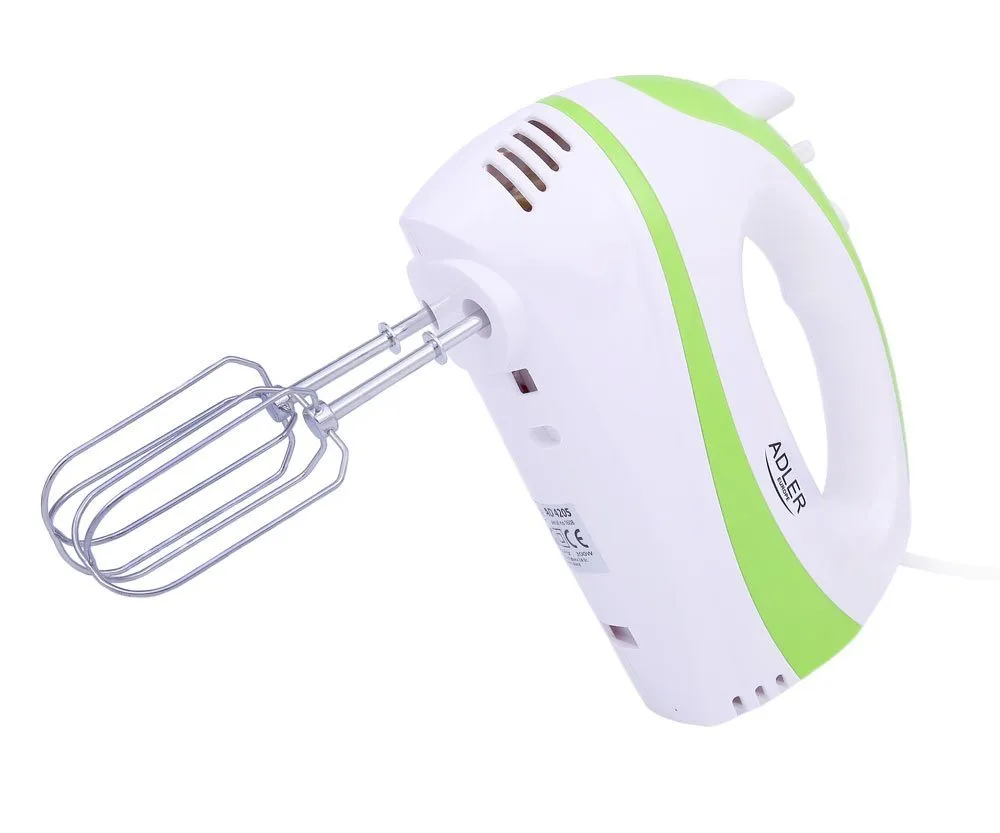 Adler Handmixer Adler AD 4205 g Handmixer weiß/grün 300 Watt