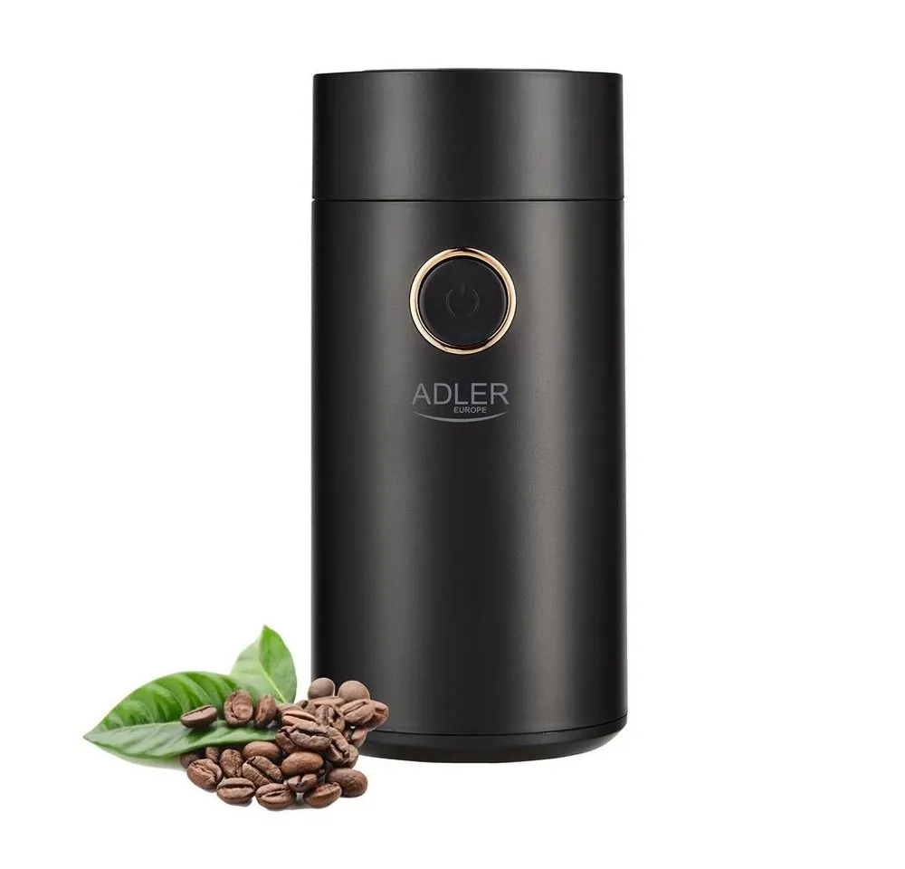 Adler Kaffeemühle AD4446bg, 150 W Elektrische Kaffeemühle 75 Gramm aus Edelstahl