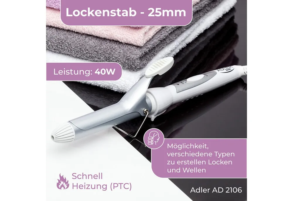 Adler Lockenstab Adler AD 2106 Lockenstab D 25mm