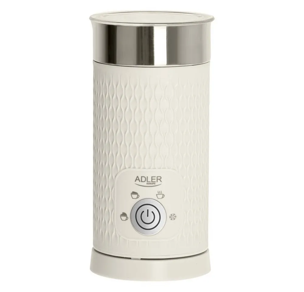 Adler Milchaufschäumer AD 4495, 500,00 W, Aufschäumen und Erhitzen beige Antihaftbeschichtung