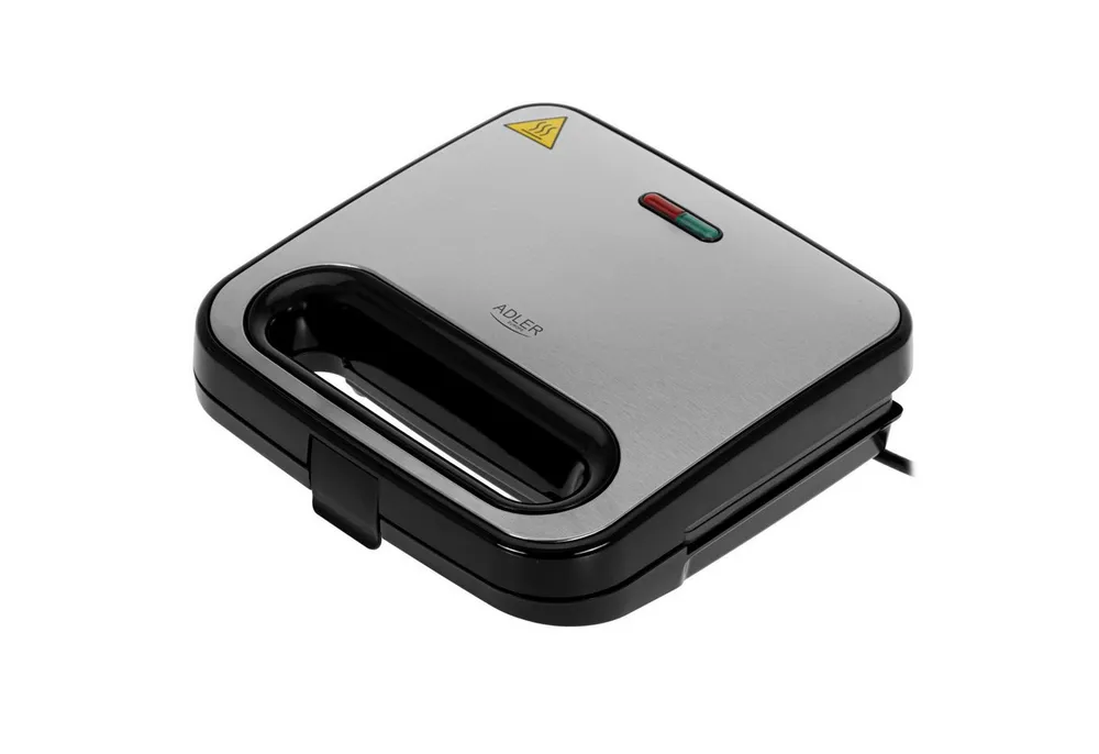Adler Sandwichmaker AD 3076 Sandwichmaker 1000 W mit Antihaft-Beschichtung, 1000 W